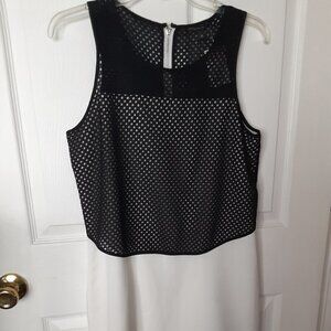 Walter Baker  Size Medium Black & White Sleeveless Dress.